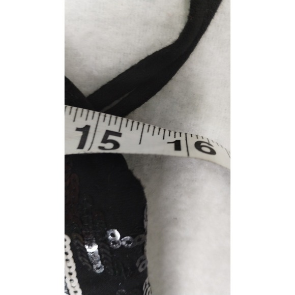 City Triangles Black Gold Sequin Mini Dress Sz 9 Party Cocktail Clubwear - Picture 11 of 12